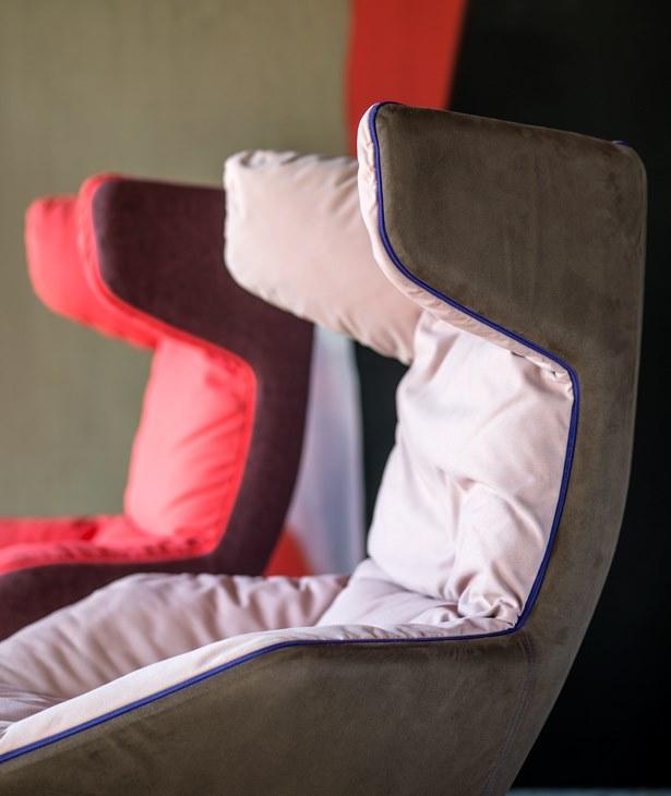 Moroso Кресло поворотное на 4-х спицах с высокой спинкой Take a line for a walk sun-id-1370506 - Вид №4