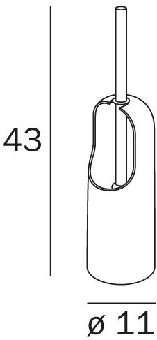 INDA® Ершик для унитаза полипропиленовый Export A07140 - Вид №1