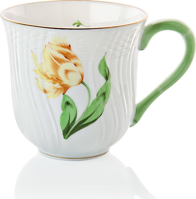 1047811 Herend Кружка Herend 330мл "Китти" (желтая) Фарфор 