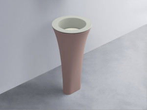 AMLA45-PM+AMPILT-TL+AMCOLT-CP Раковина Amedeo Tondo отдельностоящая cielo Enjoy + Amedeo