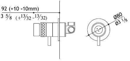 MGS Смеситель для душа из нержавеющей стали Ergon sun-id-1386275 - Вид №4