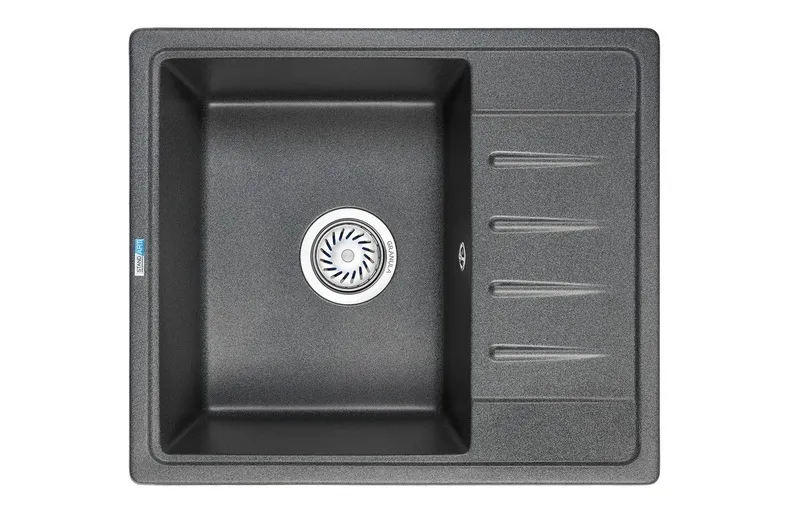 5803, ГРАФИТ, кухонная мойка, СтандАРТ кварц GRANULA Standart 5803-ST44 - Вид №1