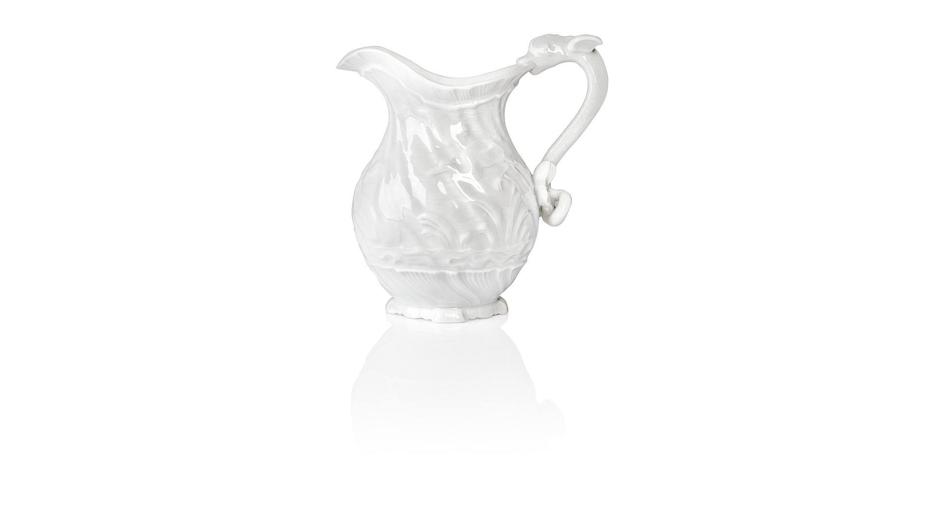 10666089 Meissen Сервиз чайный "Лебединый сервиз" (белый рельеф) на 6 персон 15 предметов Фарфор  - Вид №2