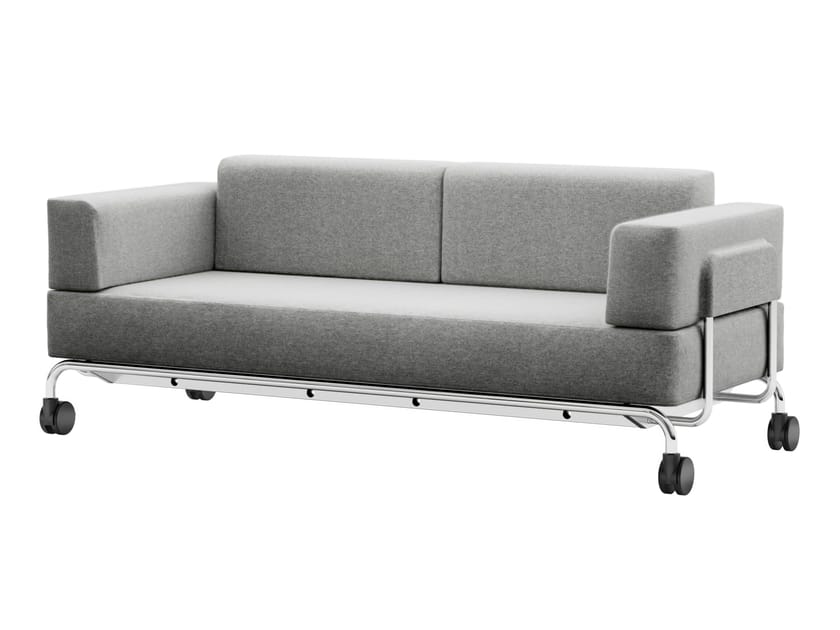 3-местный линейный диван с колесами THONET S 5000 ARCH-00060437