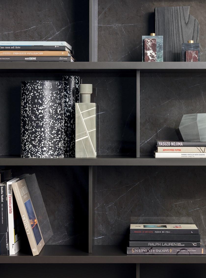 PIANCA Модульный книжный шкаф из дерева с торцом без бортика Spazioteca sun-id-1490928 - Вид №1