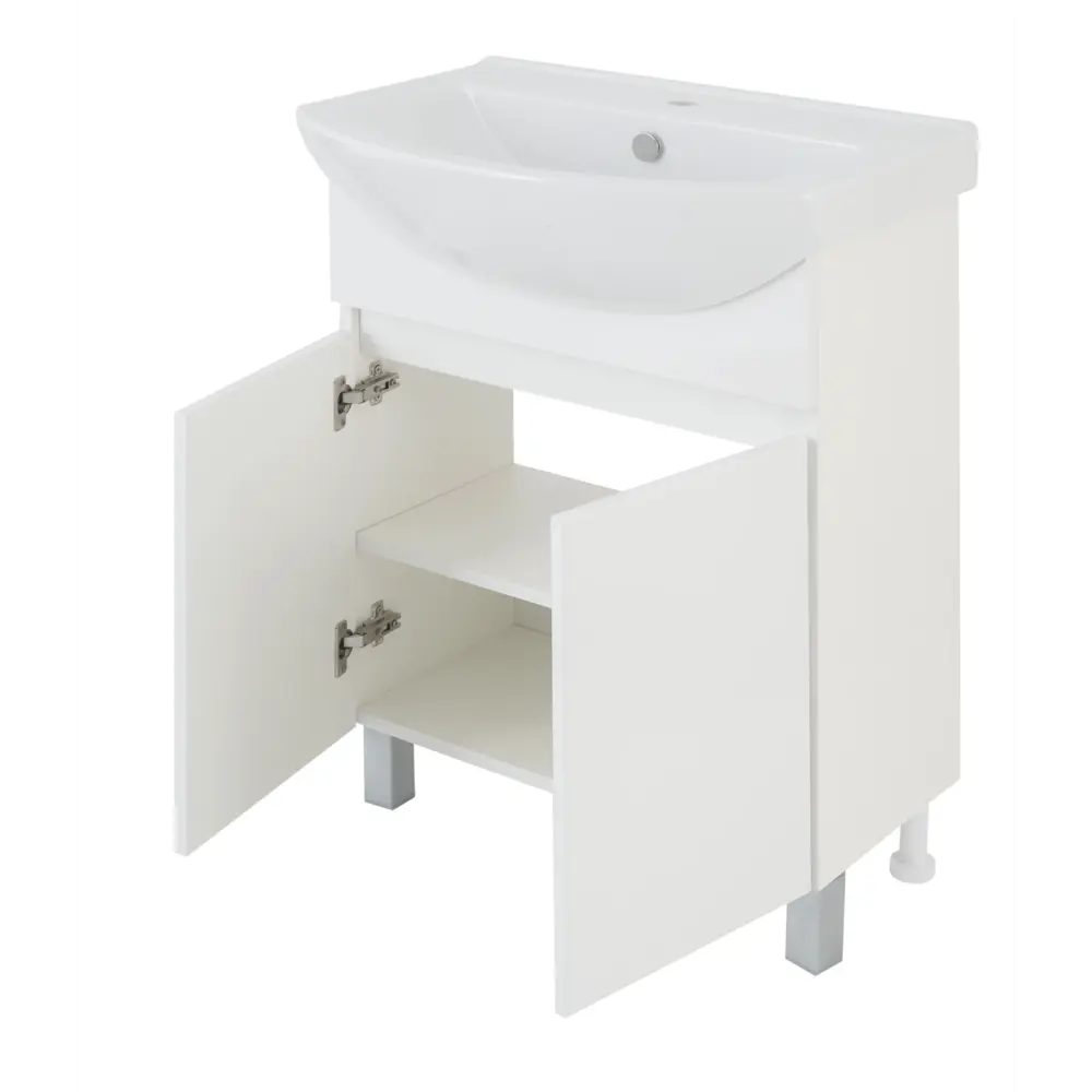 Тумба Santreyd Элегия для ванной с полкой, белая 83591324 Соло STLM-0042292 - Вид №2