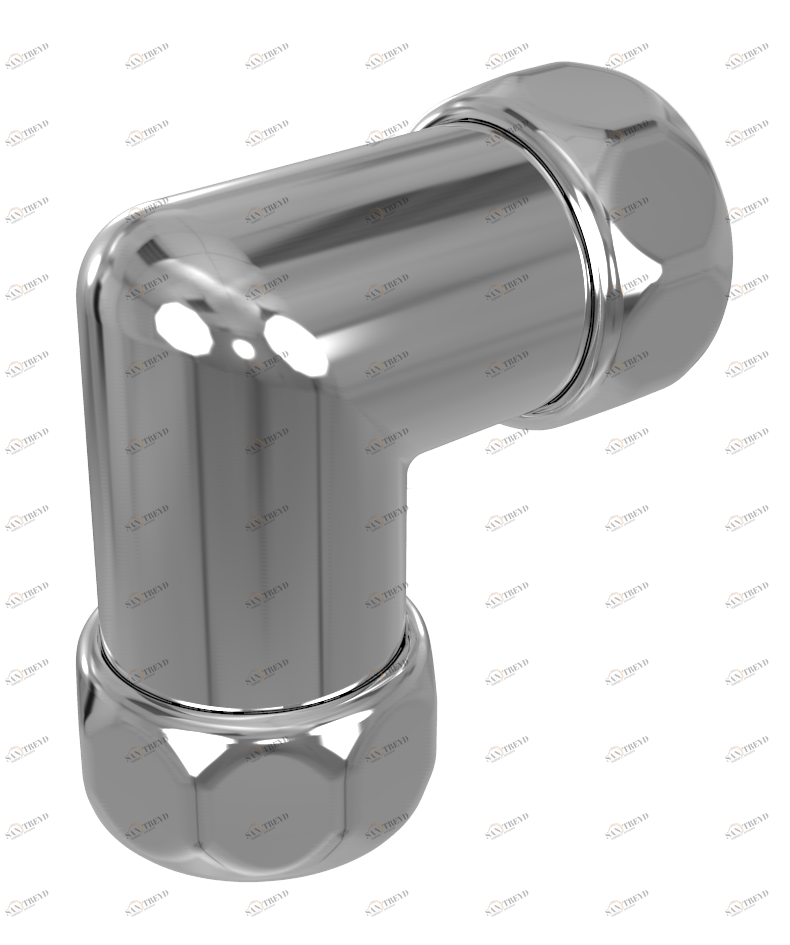 4620768881695  Уголок г/г 1"х3/4" для п/с 740SCH1005 RAL 9005 матовый TERMINUS 