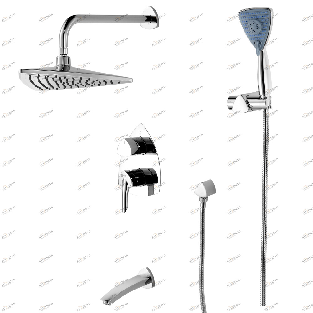 LM3522C Смеситель Mars для ванны и душа, встраиваемый LEMARK MARS