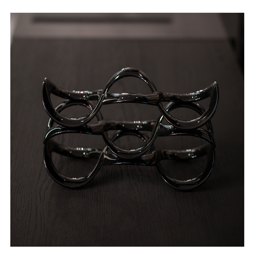 17010010 Подставка для бутылок cuvee, черная Guzzini  - Вид №4