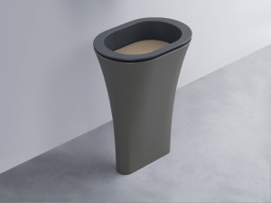 AMLA65-BA+AMPILO-AN+AMCOLO-CM Раковина Amedeo Ovale отдельностоящая cielo Enjoy + Amedeo