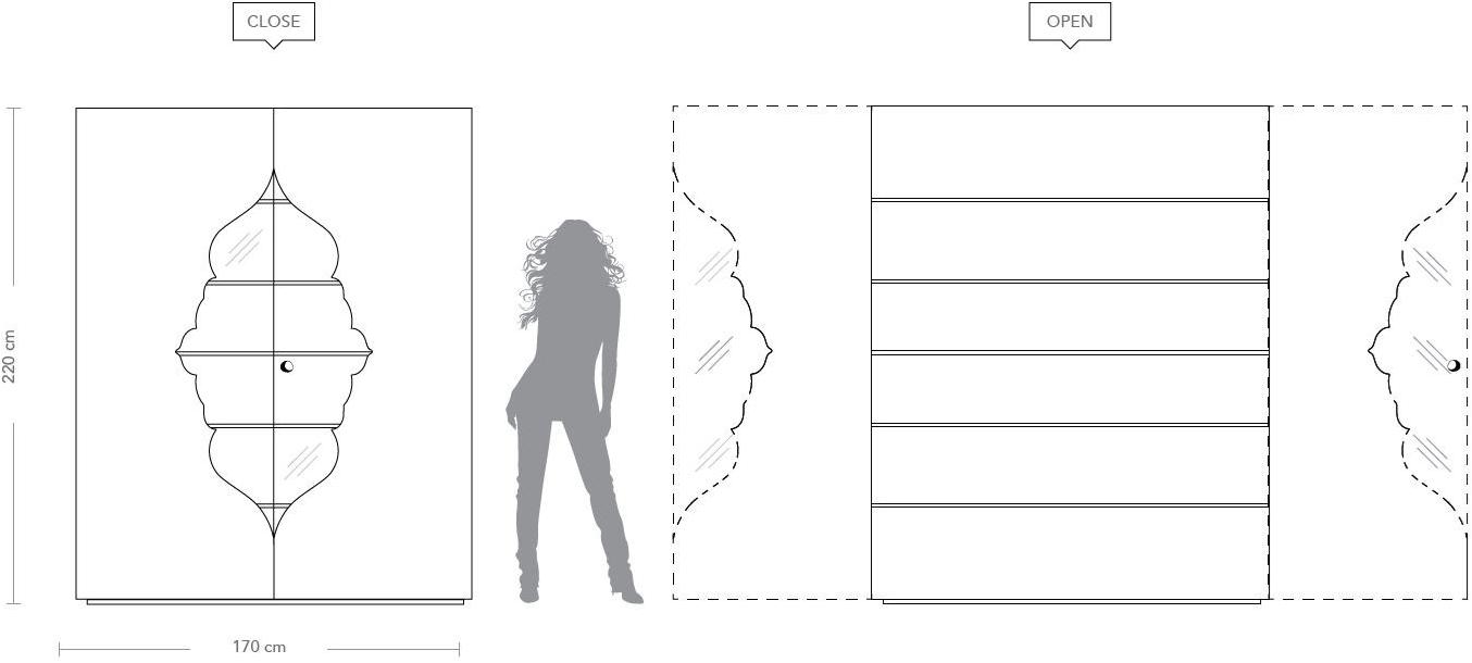 Unica by Tecnotelai Комод из дерева и стекла Harem sun-id-1438509 - Вид №1