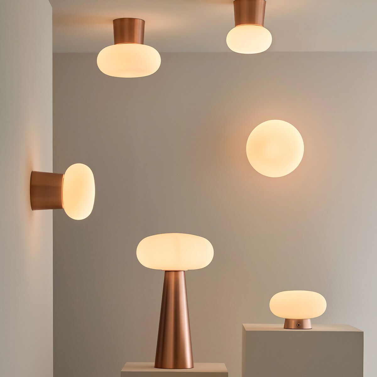 Настенный светильник / потолочный светильник из опалового стекла и металла AMPM FAITH ARCH-00144504 - Вид №11