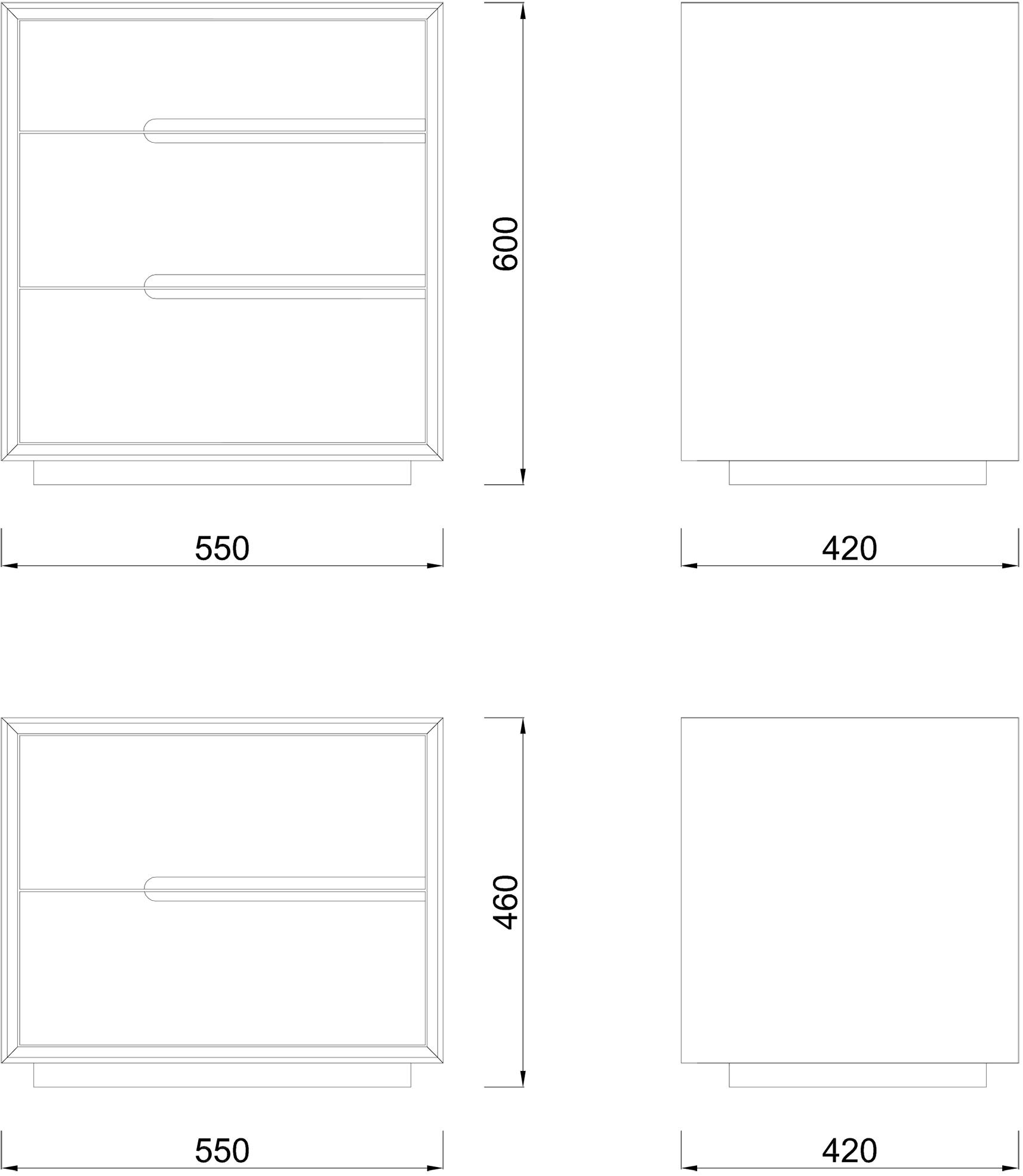 WUDA Деревянная тумбочка с ящиками Ares sun-id-1422680 - Вид №4