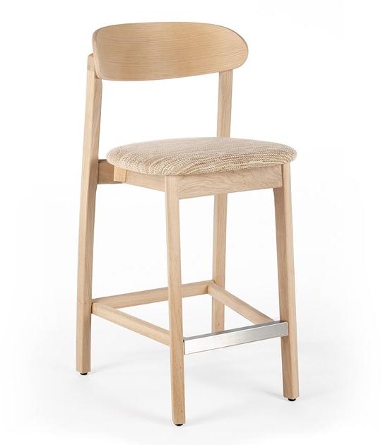 Wildspirit Высокий деревянный табурет со встроенной подушкой Arch sun-id-1490238 - Вид №7