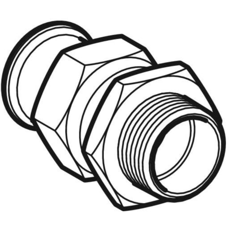 35337 Разъемное соединение Geberit Mapress из нержавеющей стали, с наружной резьбой Geberit  - Вид №1