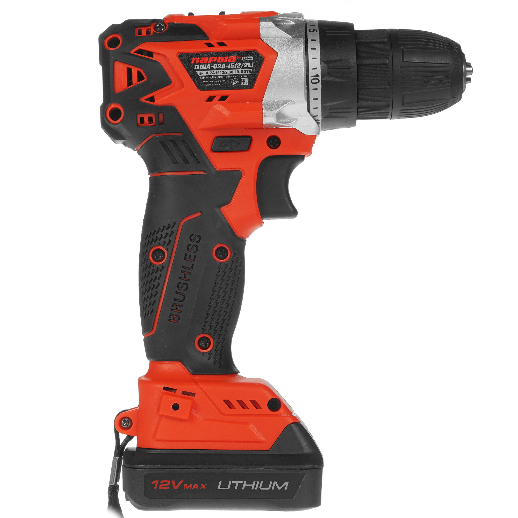 Дрель-шуруповерт Парма ДША-02А-1512/2Li 02.021.00014 5308936 STDN-0102860 - Вид №1