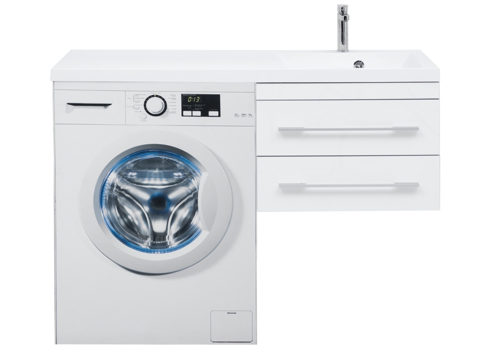 Тумба с раковиной Aquanet Верона 120 R белый (подвесная, 2 ящика) 0017666700239568 - Вид №10