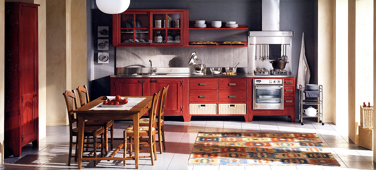 Кухня  BAMAX BRETAGNA rossa 