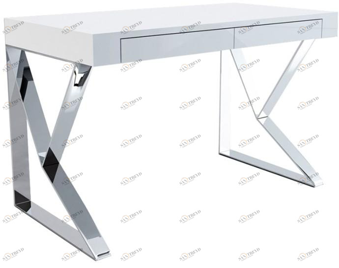 Angel Cerdá Прямоугольный стол из нержавеющей стали и дерева Urban deco 3014 Angel Cerda