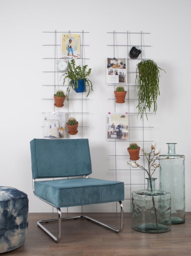 Кресло Lounge Ridge Rib с подлокотниками, желтое Zuiver 3100019 - Вид №4