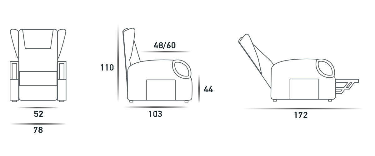 Кресло-Подъемник Lift-Relax 1 Motore  Spaziorelaxitalia  Rossini Rossini Lift-Relax 1 Motore  - Вид №4