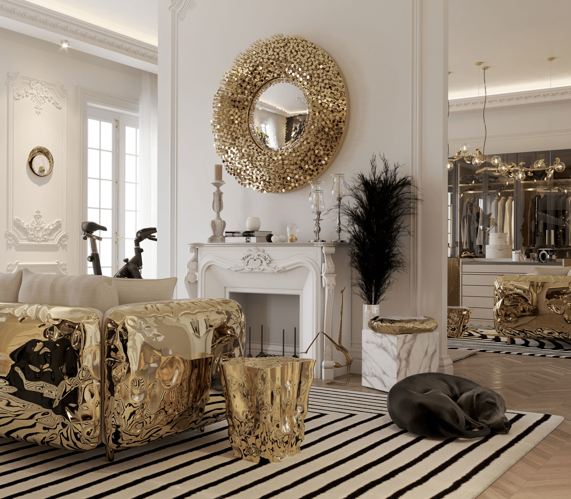 0-255 Робин зеркало Boca Do Lobo  - Вид №6