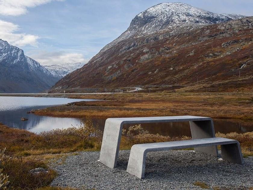 VESTRE Прямоугольный стол для общественных мест из бетона Kyoto sun-id-1404489 - Вид №3