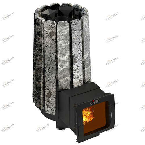 Печь для бани GRILL'D Cometa 180 Vega Long Window Max Stone с закрытой каменкой 5887