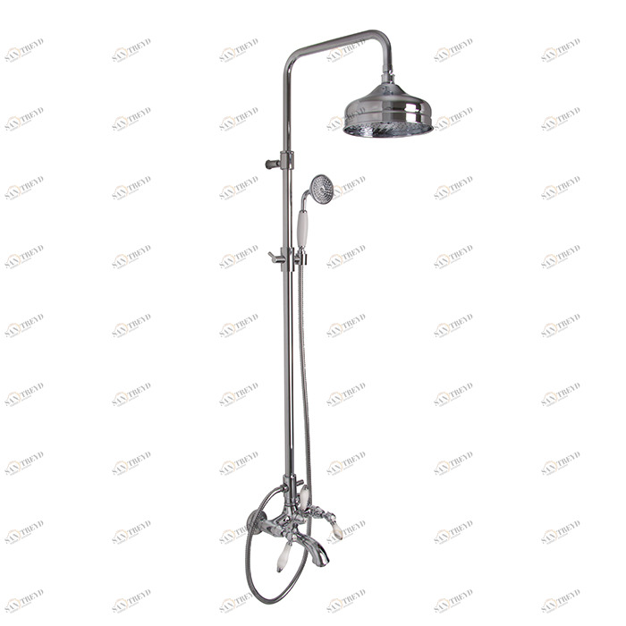 F5404/2 Смеситель внешнего монтажа с душевой стойкой, верхним душем и душевым комплектом FIMA CARLO FRATTINI Herend 