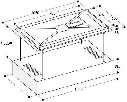 Gaggenau Потолочная вытяжка с активированным углем Serie 200 sun-id-1495227 - Вид №2