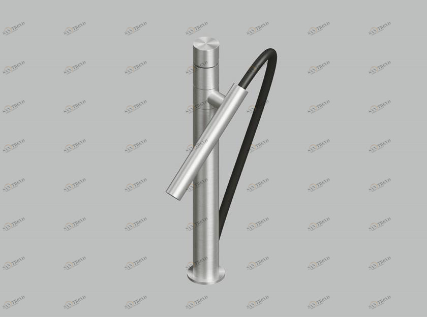 Quadrodesign Смеситель для кухни, устанавливаемой на столешнице, с вытяжным душем Kitchen inox sun-id-1506133