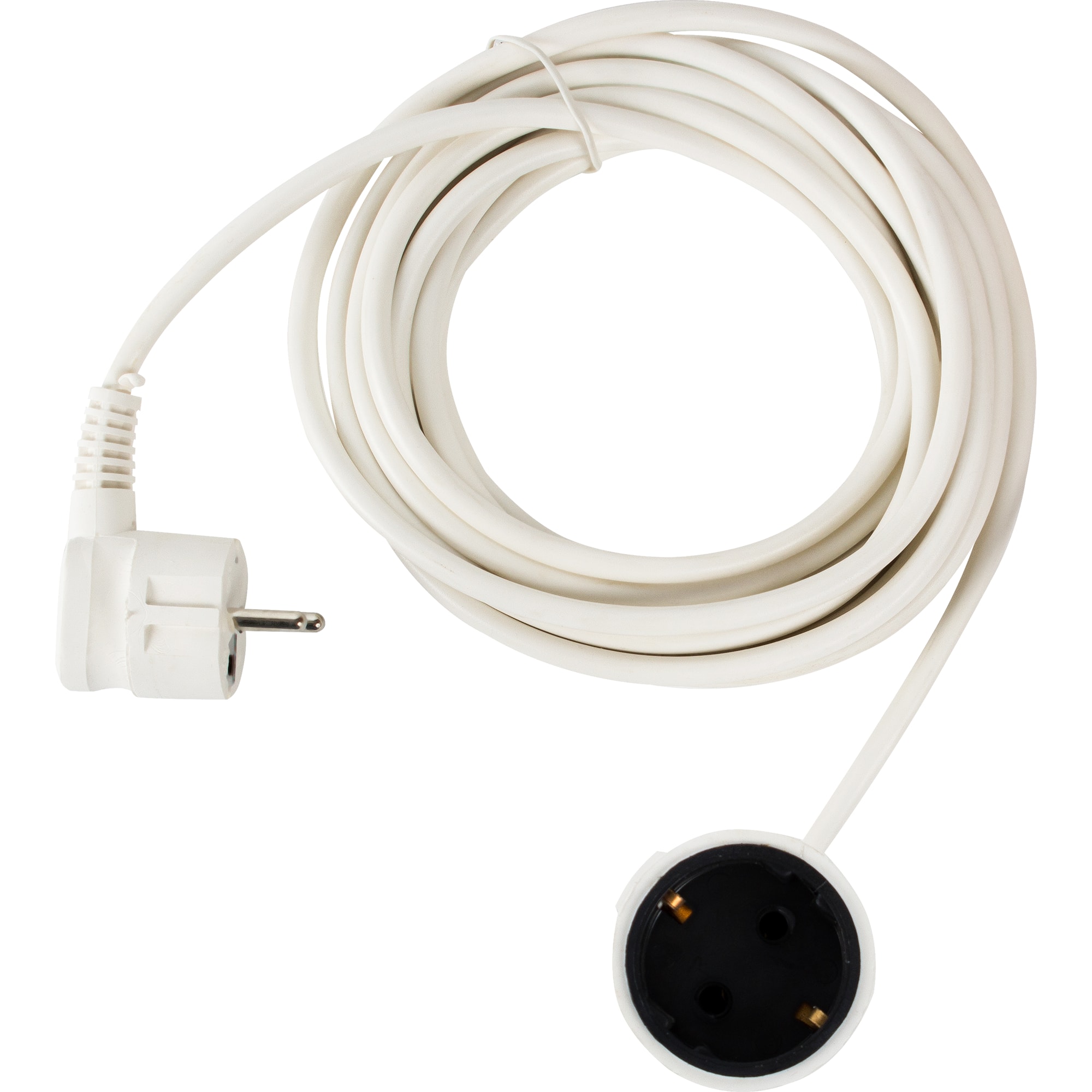 18373500 Удлинитель с заземлением для маломощной техники 1 розетка 5 м цвет белый Santreyd 