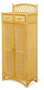 Шкаф для обуви 147х60 см мед Calamus Rotan VINOTTI  00-3885438 Желтый