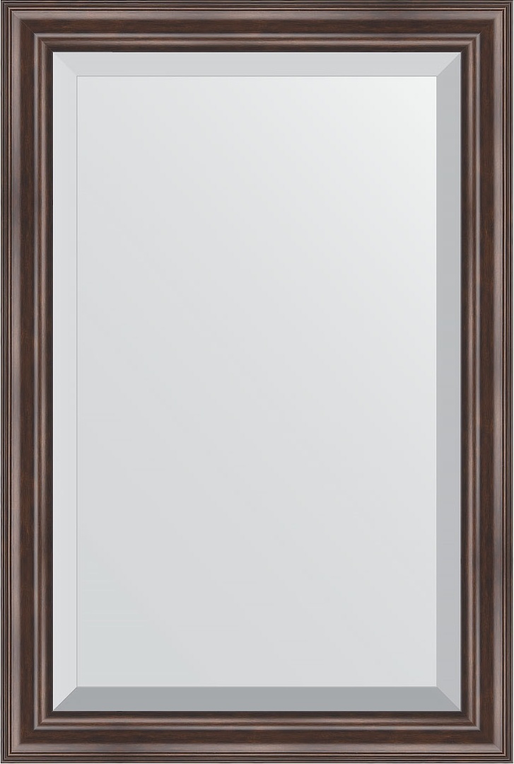 BY 1174 Зеркало с фацетом в багетной раме - палисандр 62 mm EVOFORM Exclusive