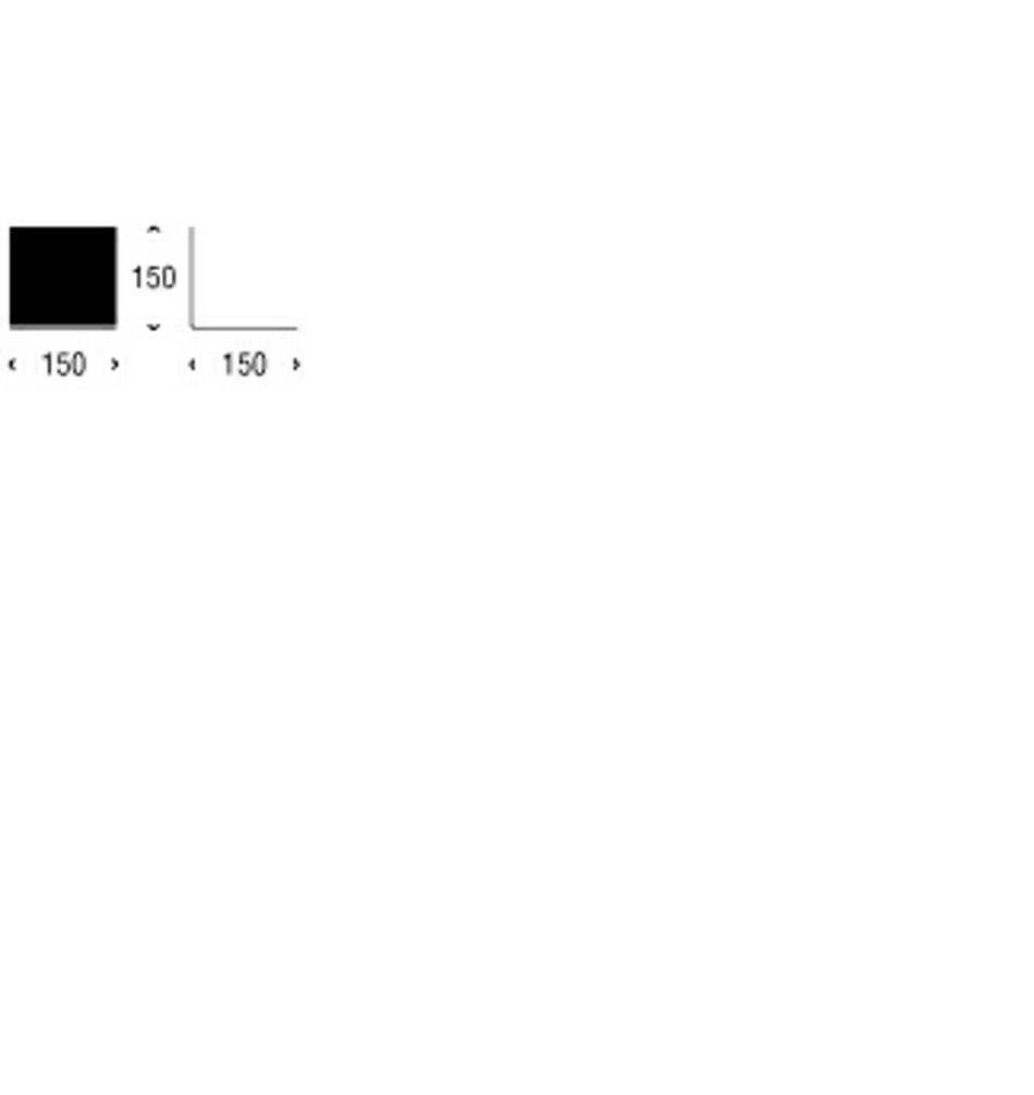 FROST Полка 4020 15x15x15cм » чёрная Алюминий Черный U4020-B  - Вид №2