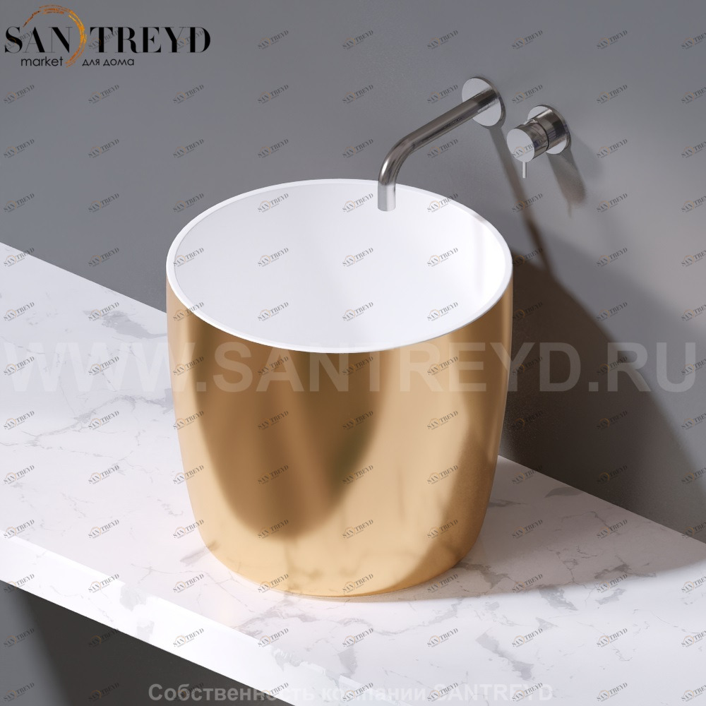 L106.250 Накладная раковина на столешницу  овальная A. e T. Italia PILLAR AeT ITALIA