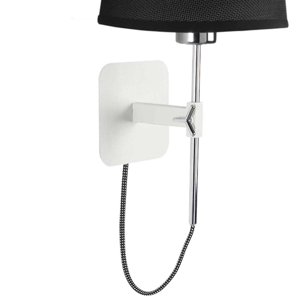 065621 Бра 5318+5238 черный абажур, белая основа Mantra Habana - Вид №4