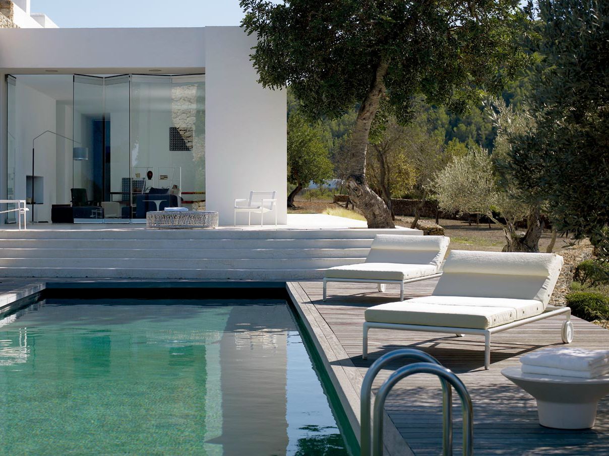 Тканевая откидная Садовая кровать с колесами B&B Italia Outdoor весна ARCH-00080031 - Вид №1