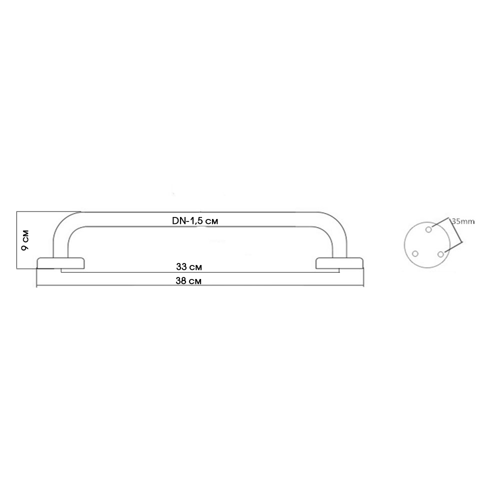 R6112 Поручень для ванны Raiber  - Вид №3
