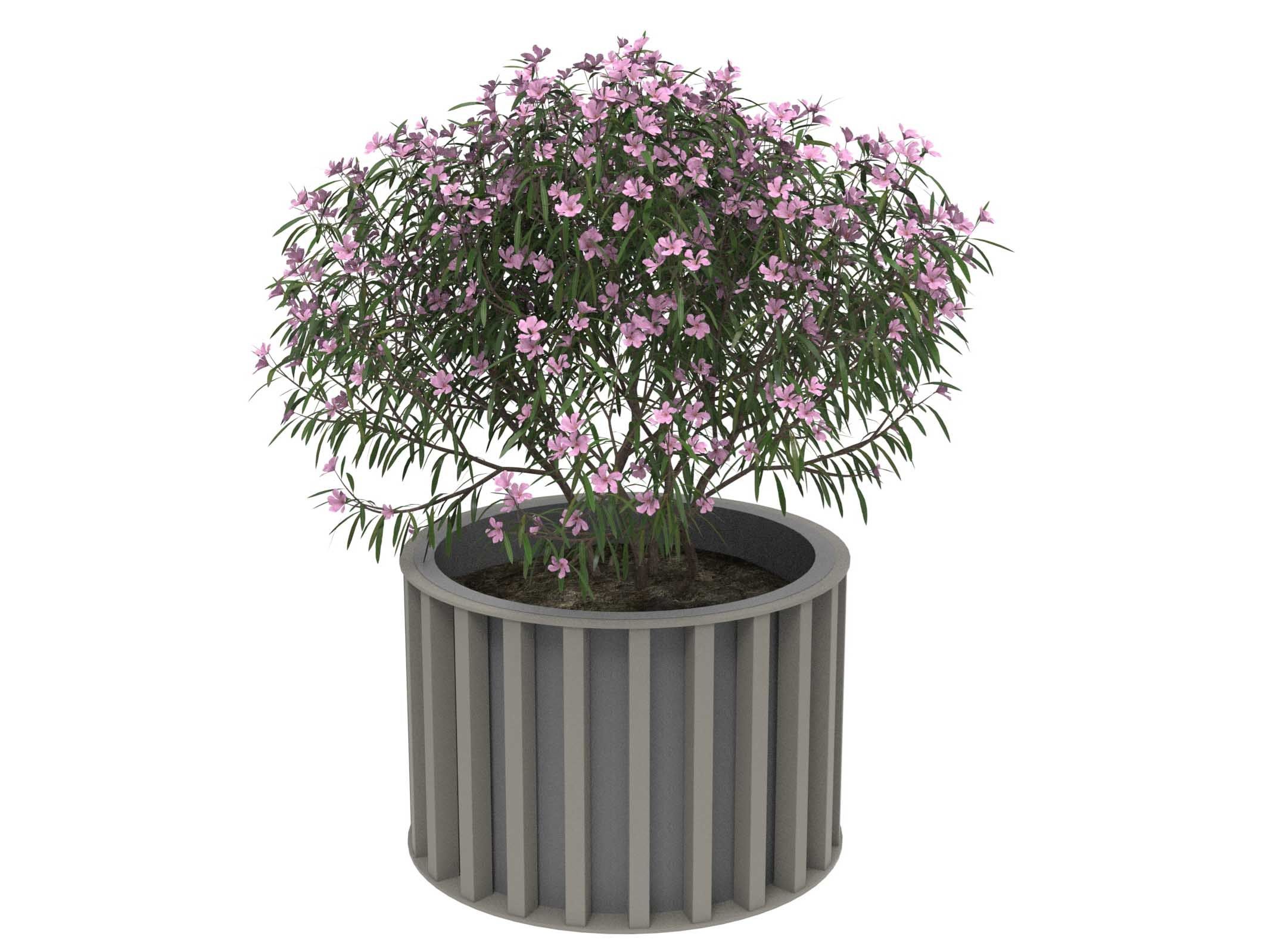 Оцинкованная сталь круглый низкий плантатор Lazzari Динамо ARCH-00115712 - Вид №12