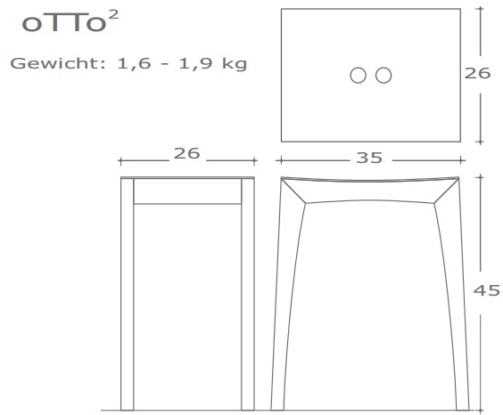 sixay furniture Низкий деревянный табурет в современном стиле Otto sun-id-1371450 - Вид №12