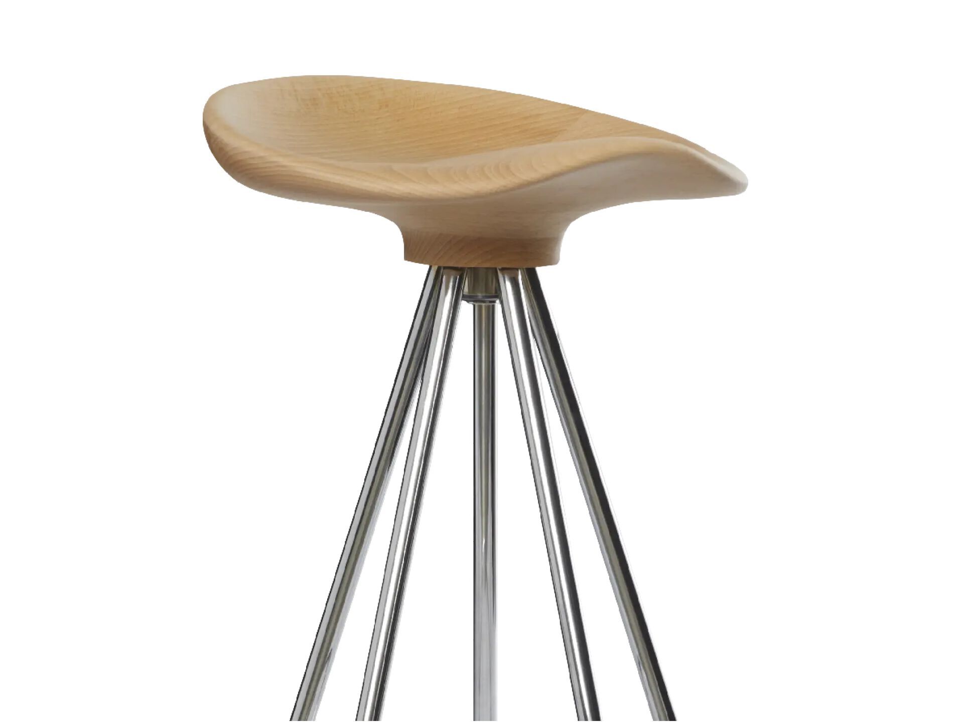 Алюминиевый и деревянный барный стул с подставкой для ног BD Barcelona JAMAICA ARCH-00133109 - Вид №5