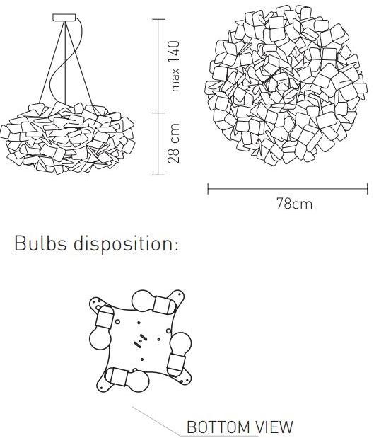 Slamp Подвесной светильник с отраженным светом из opalflex® Clizia sun-id-1423560 - Вид №9
