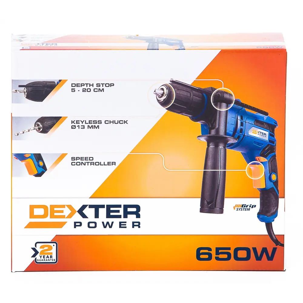 Дрель ударная Dexter Power PC650ID, 650 Вт 18056889 STLM-2039932  - Вид №6