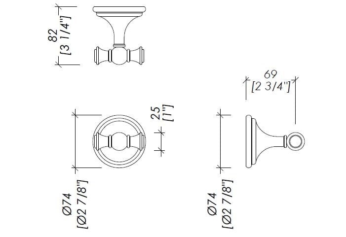 Латунный двойной халат Devon&Devon Kalos ARCH-00036764 - Вид №2