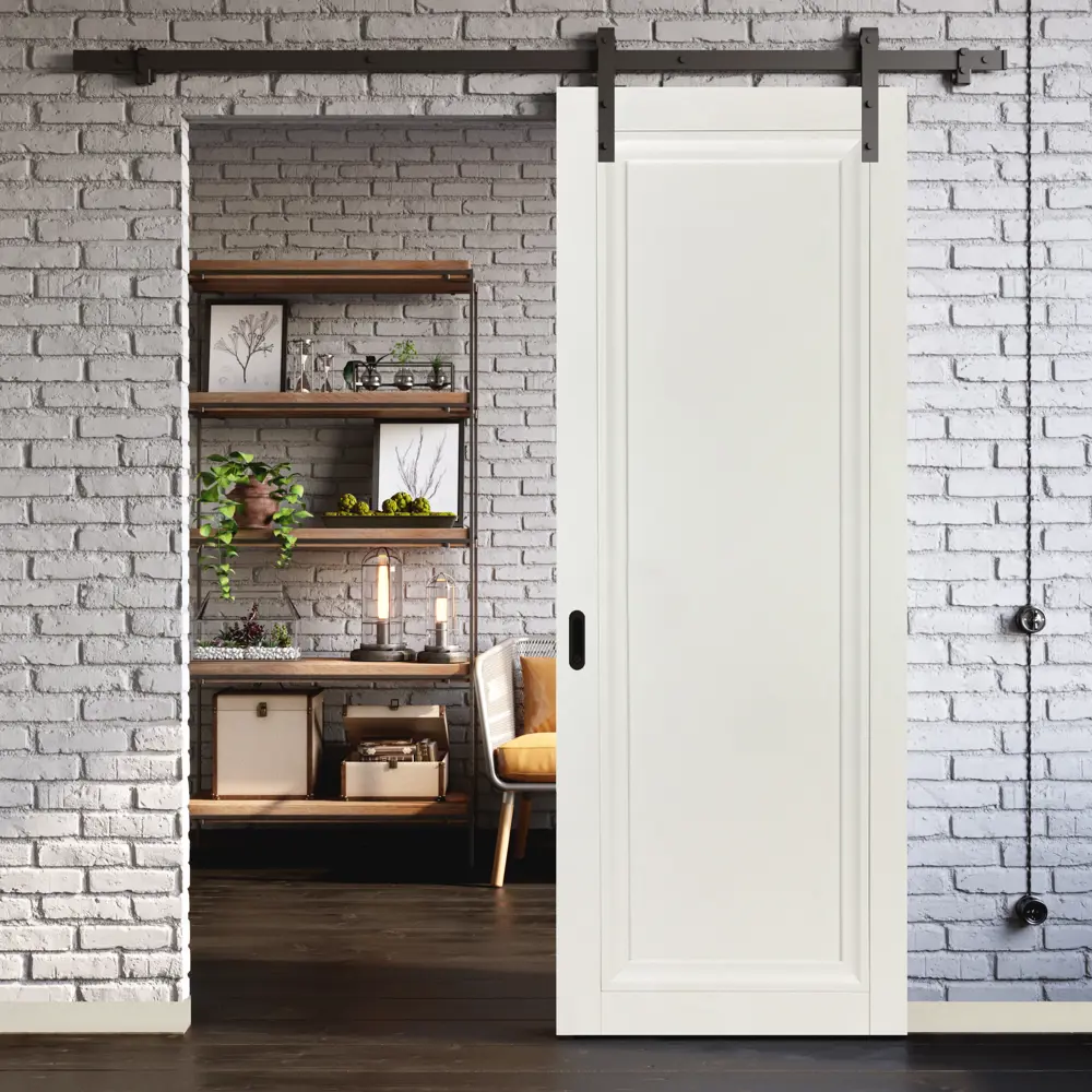 Комплект двери Нобиле глухая 90x200 см полипропилен белый с добором 150 мм МАРИО РИОЛИ STLM-2133819 - Вид №3