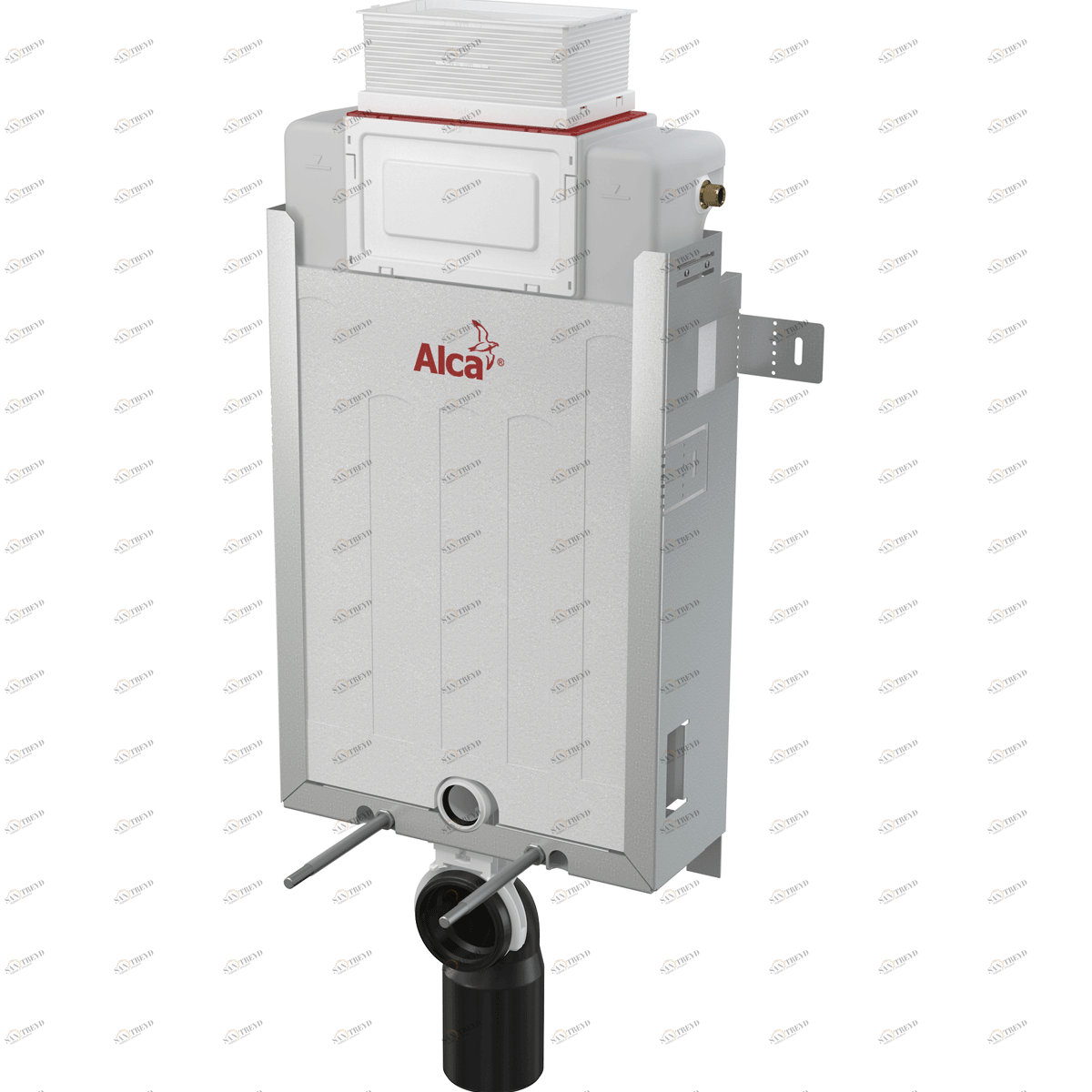 Скрытая система инсталляции для замуровывания в стену, управление сверху или спереди ALCAPLAST AM1191000RENOVMODUL