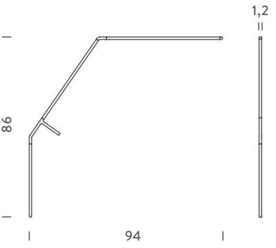 NEMO Регулируемая светодиодная настольная лампа из экструдированного алюминия  Bir lno 11  - Вид №3