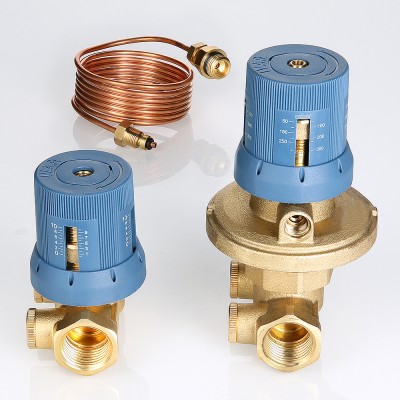 VT.040.G.30006 Автоматический регулятор перепада давлений в комплекте с запорно-регулировочным клапаном Valtec 1", 50–300 мбар  - Вид №2