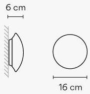 Vibia Настенный светильник из дутого стекла Puck sun-id-1468482 - Вид №2